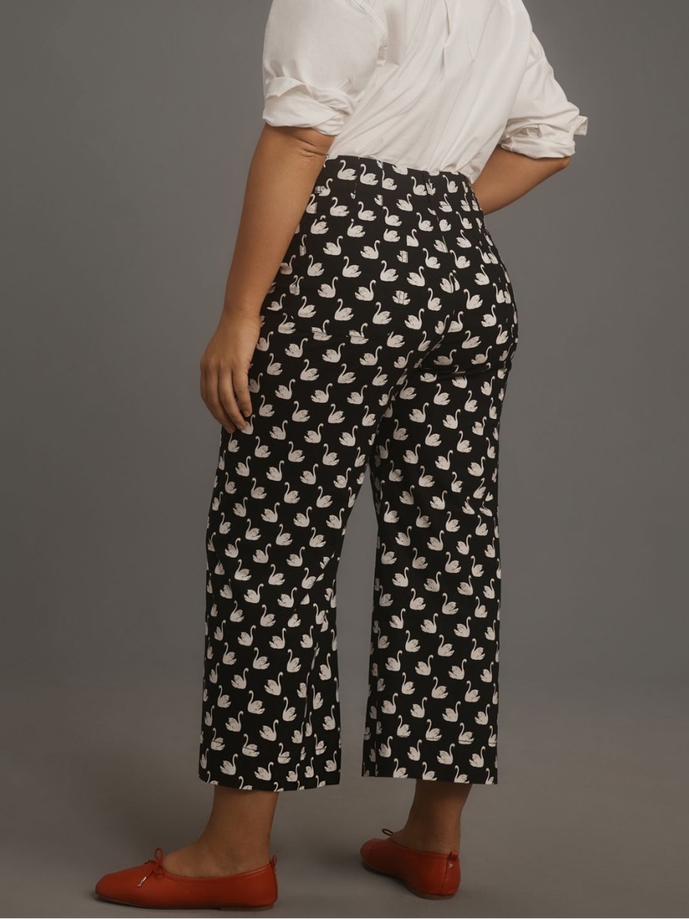 Anthropologie Colette High Rise Wide Leg Crop Pants by Maeve in Magic Fabric - Picture 9 of 9